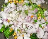 A picture of step 2 of Barnyard Millets Vegetables Upma.