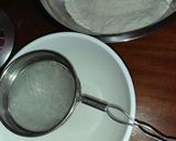 A picture of step 3 of Maize Malva Pudding drizzled with custard.