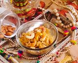 A picture of step 6 of Sweet pogla (Sakkarai pongal or chakkara pongal).