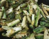 A picture of step 1 of Karele Ki Sabji.