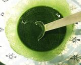 A picture of step 4 of Delicious Cava Sangria with Matcha.