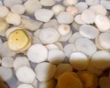 A picture of step 1 of Crispy aloo.