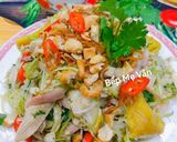 Hình bước làm 5 của món Gỏi gà hoa chuối(bắp chuối)
