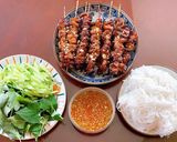 A picture of step 4 of Bún Thịt Nướng (Air Fryer Grilled Pork with Vermicelli).