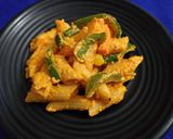 A picture of step 8 of Makhni sauce pasta.