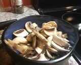 A picture of step 1 of Chicken and Rice with Mushroom Sauce.