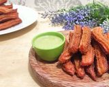 Foto langkah ke 7 dari resep Churros Buah Naga (MPASI 12m+).