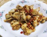 รูปขั้นตอนการทำที่ 6 ของ อกไก่ผัดพริกเกลือ