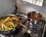 Foto del paso 7 de la receta: Salteado de verduras acompañado con fideos