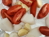 Chamorros adobados al horno