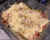 Une image de l'étape 25 de Gratin de légumes multicolores au lard, emmental et persil.
