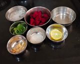 A picture of step 1 of Beetroot Juice.