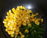 A picture of step 2 of Cheese Corn Pocket samosa.