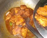 A picture of step 5 of Chicken Chilli.