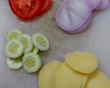 A picture of step 2 of Vegetable Cheese Sandwich.