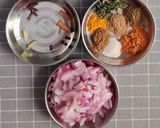 A picture of step 1 of Chicken bharta.