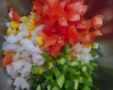 A picture of step 2 of Italian poppers.