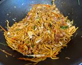 A picture of step 7 of Easy Chicken Chow Mein.