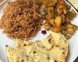 A picture of step 3 of Sevai Aloo.