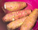 A picture of step 1 of Ghee-Roasted Sweet Potatoes.