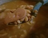A picture of step 8 of Frijoles Charros.