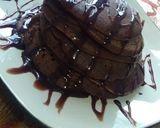 Foto langkah ke 4 dari resep Pancake Cokelat Praktis Anti Gagal.