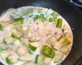 明太子絲瓜海鮮燉飯的食譜步驟3照片