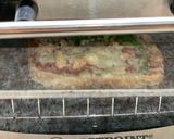 A picture of step 4 of Bread pizza🍕.