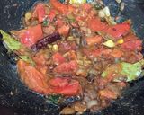A picture of step 2 of Corn peas in palak gravy.