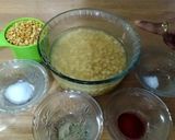 A picture of step 1 of Chanadal Namkeen.