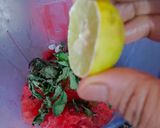 A picture of step 1 of Watermelon Sattu Drink.