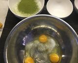 Hình bước làm 1 của món Bánh Crepe Matcha
