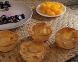 Foto del paso 8 de la receta: Tartaletas con yogur, melocotón y arándanos
