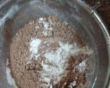 A picture of step 3 of Eggless chocholate temptation cake.