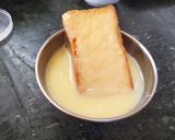 A picture of step 10 of WorkShop Chocolate hummus with strawberry flavoured toast.