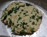 A picture of step 1 of Suji palak paratha.