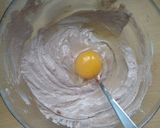 A picture of step 1 of Keto chocolate pancakes with mascarpone (no flour, no sugar).