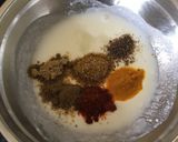 A picture of step 3 of Tandoori Soya Chaap.