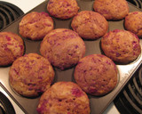 A picture of step 13 of Raspberry Caramel Muffins.
