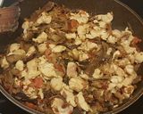 Foto del paso 6 de la receta: Risotto Funghi Porcini, vegetales y ave con toque de queso azul
