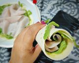 Foto del paso 4 de la receta: Wrap de pavo y rúcula