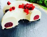 Kókusz mousse málnával recept fázis 7 fotója