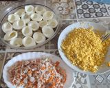 Foto del paso 3 de la receta: Huevos rellenos con mayonesa y sucedáneos