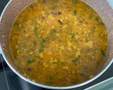 A picture of step 2 of Hariyali moong.