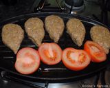 A picture of step 6 of Persian pan fried sumac kebab.