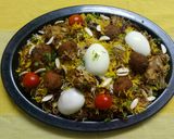 A picture of step 14 of Chicken kofta biryani.