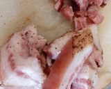A picture of step 2 of Cavatelli con guanciale e funghi.
