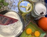 Une image de l'étape 1 de 🍮Madeleines 🥚moelleuses orange 🍊fleur d’oranger 🥄🥀.