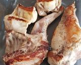 Une image de l'étape 1 de °lapin à la moutarde et au miel°.