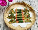 韓式芝麻葉煎餅（蝦仁/蟹肉棒）的食譜步驟4照片